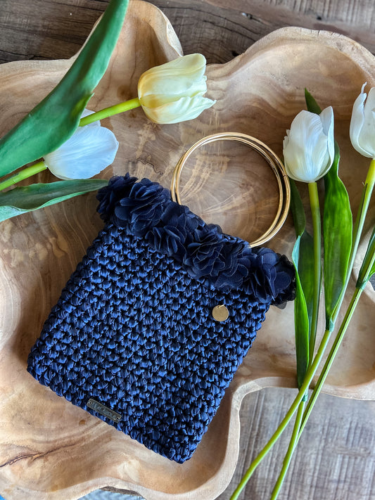 CARTERA AMELIA AZUL MARINO - MACAROLA