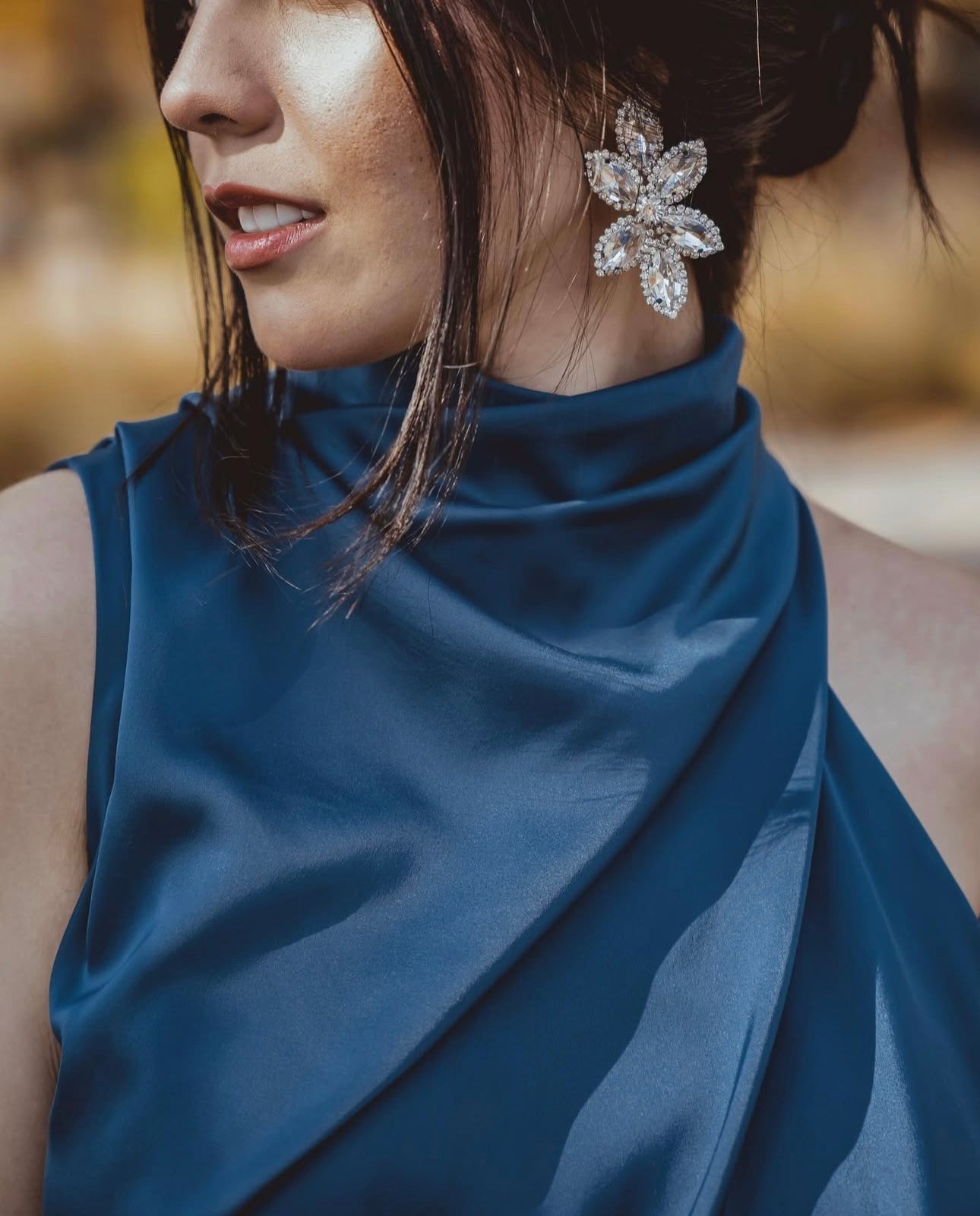 VESTIDO LAIDA AZUL PETROLEO