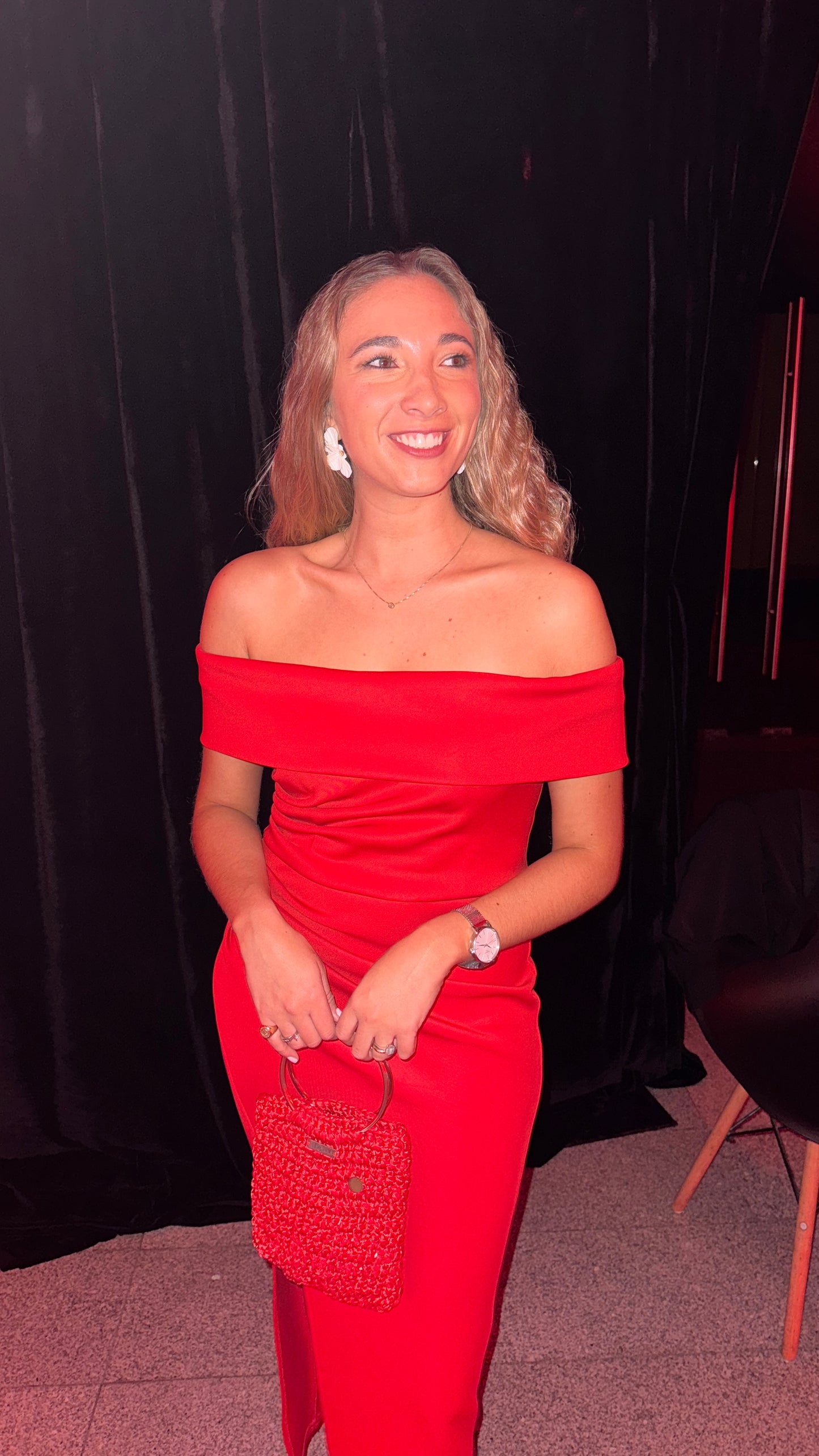VESTIDO LONDON ROJO