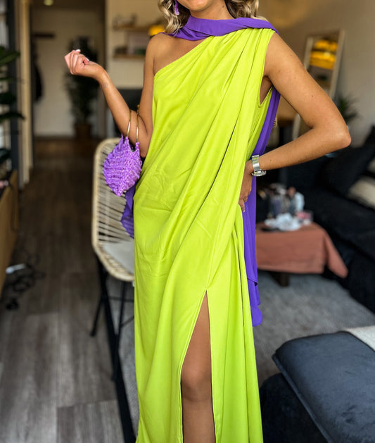 VESTIDO DUBAI PISTACCIO