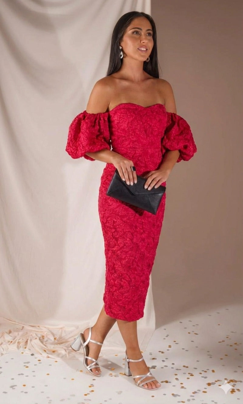 VESTIDO JACINTA ROJO